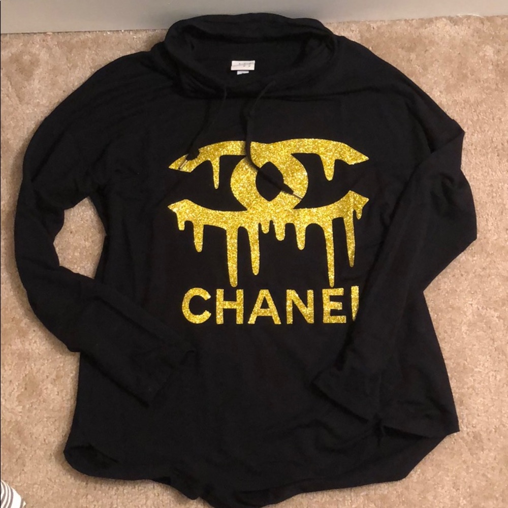 Cowl neck hoodie